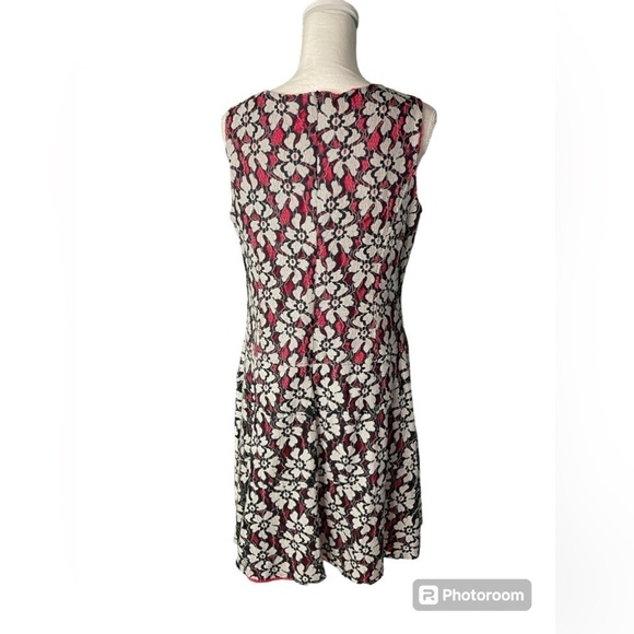 Anne Klein Floral Lace Overlay Sleeveless Dress Womens Size 14 - Picture 4 of 16
